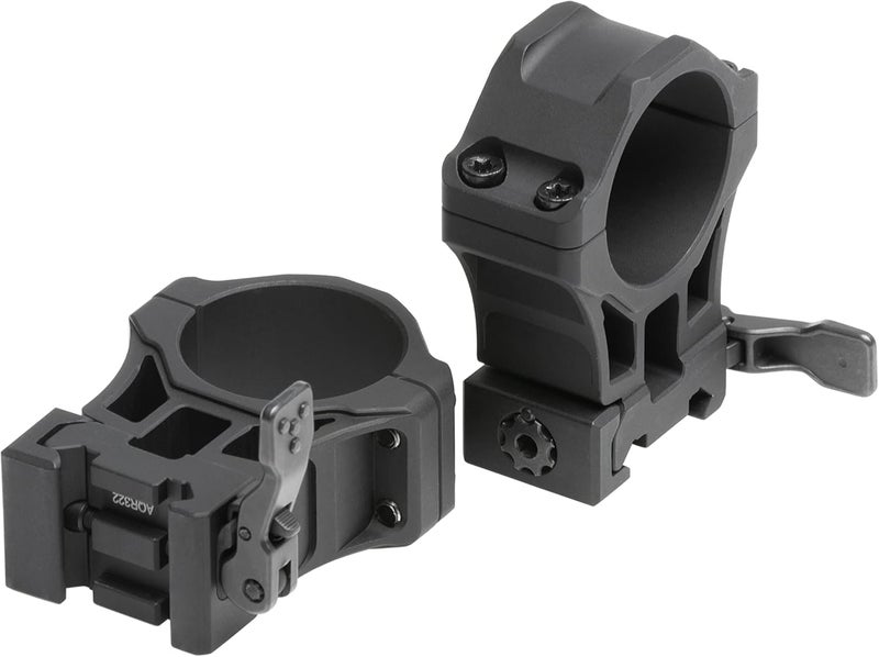 UTG ACCU-SYNC QR 30mm High Profile Scope Rings, Picatinny, Black - Image 2